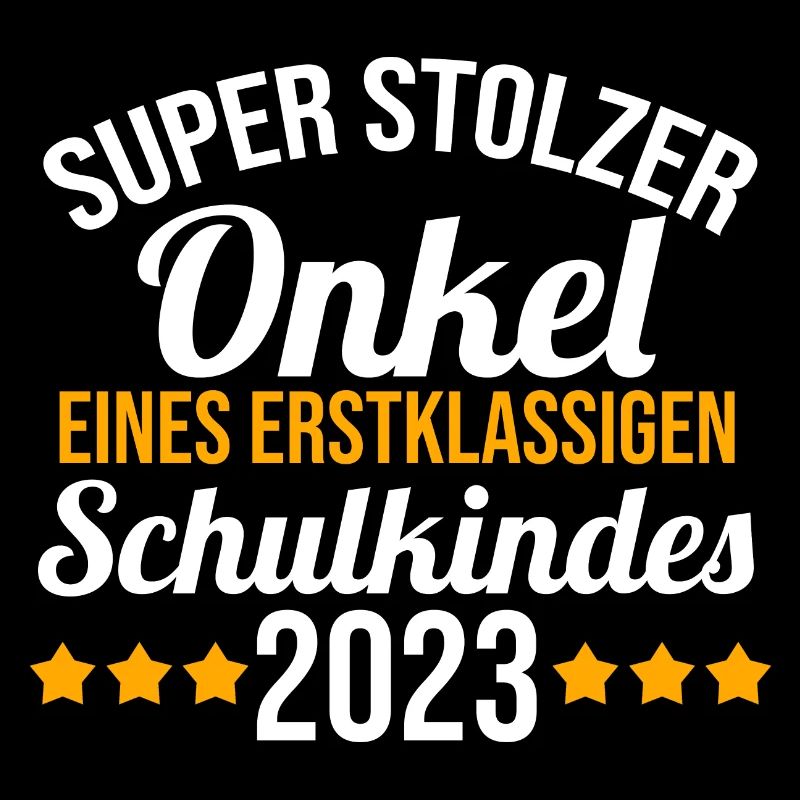 Stolzer Onkel eines Schulkind 2023 Einschulung