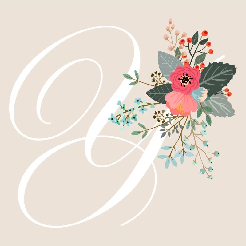 Lettre y fleuris
