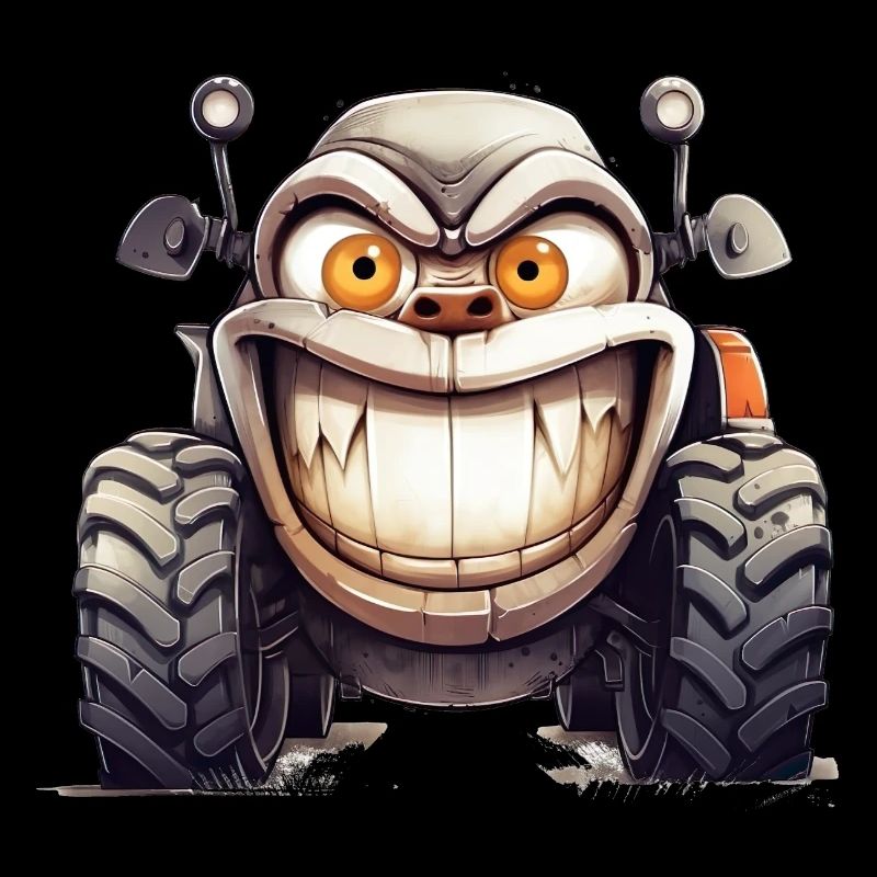 Tractor shows his anger