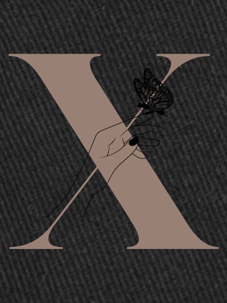 Letter x Magic butterfly