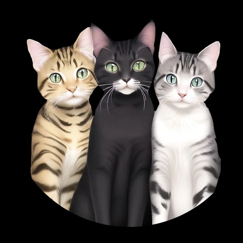 3 cute cats