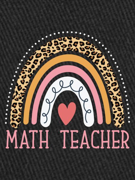 Professeur de mathématiques léopard arc-en-ciel