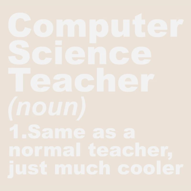 Computer Science Teacher Definition
