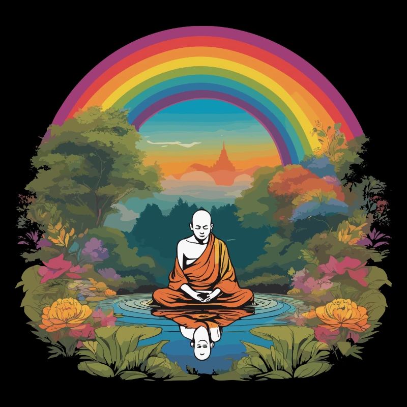 Regenbogen-Mönch