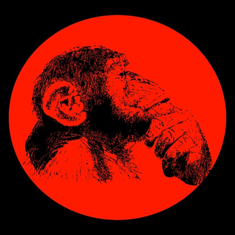 Think monkey chimpanzee