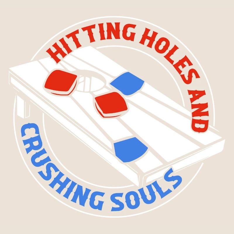 Frapper des trous et écraser les âmes Cornhole Bean Bag