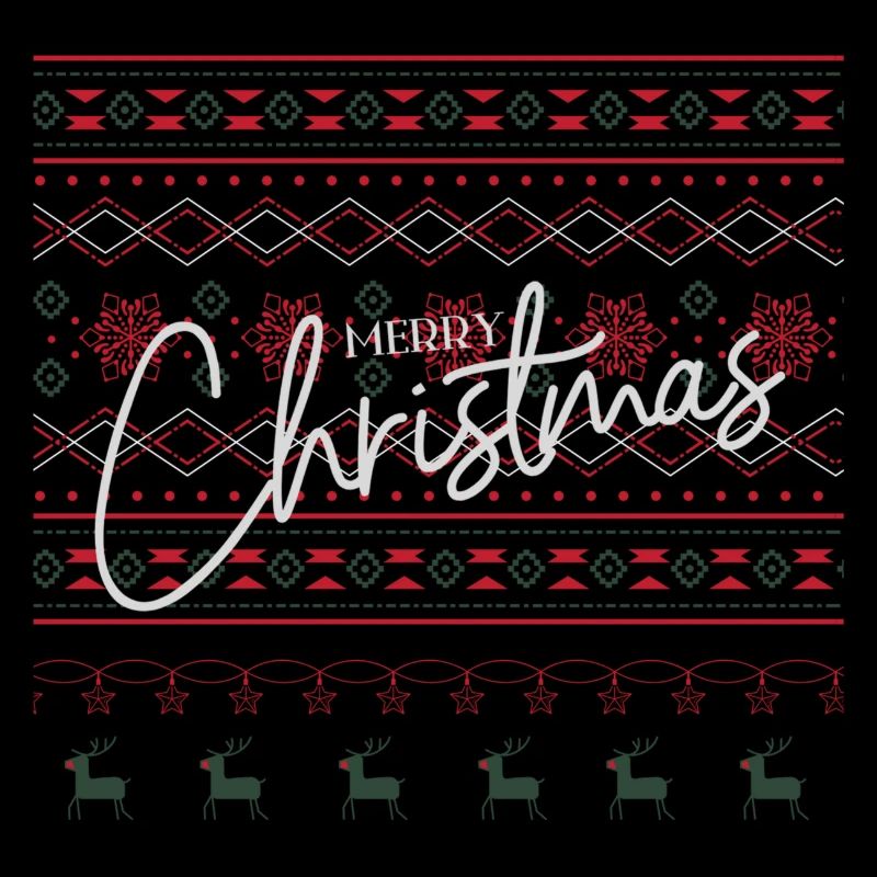 Hässlicher Weihnachtspullover - Frohe Weihnachten