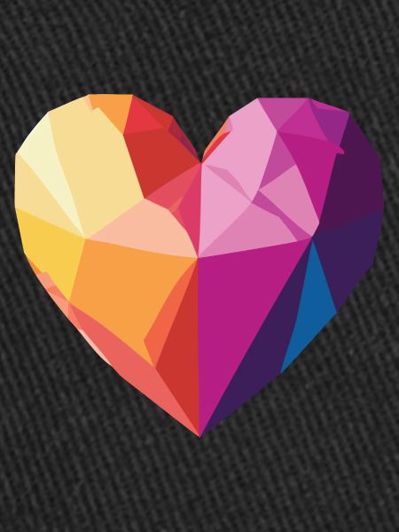 Amour - Cœur Low Poly