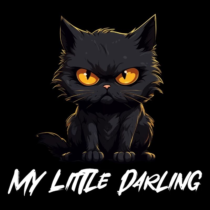 Schwarze Katze my little darling