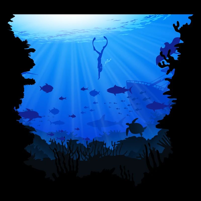 Freedive Diving Apnoe Deep Seas Underwater Diver