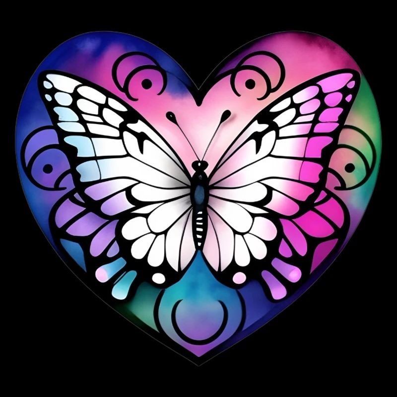 Papillon dans le cœur