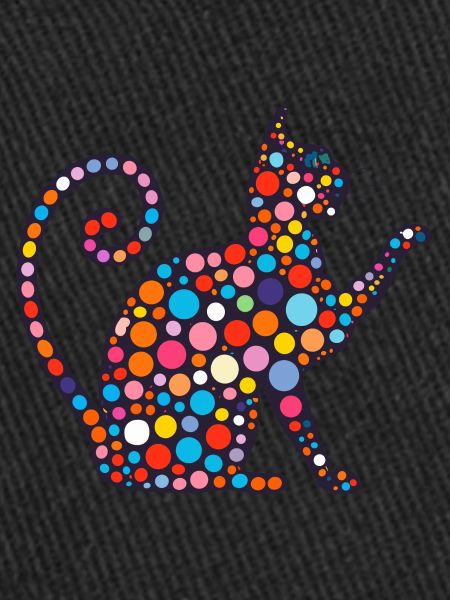 Bunte Mosaikkatze