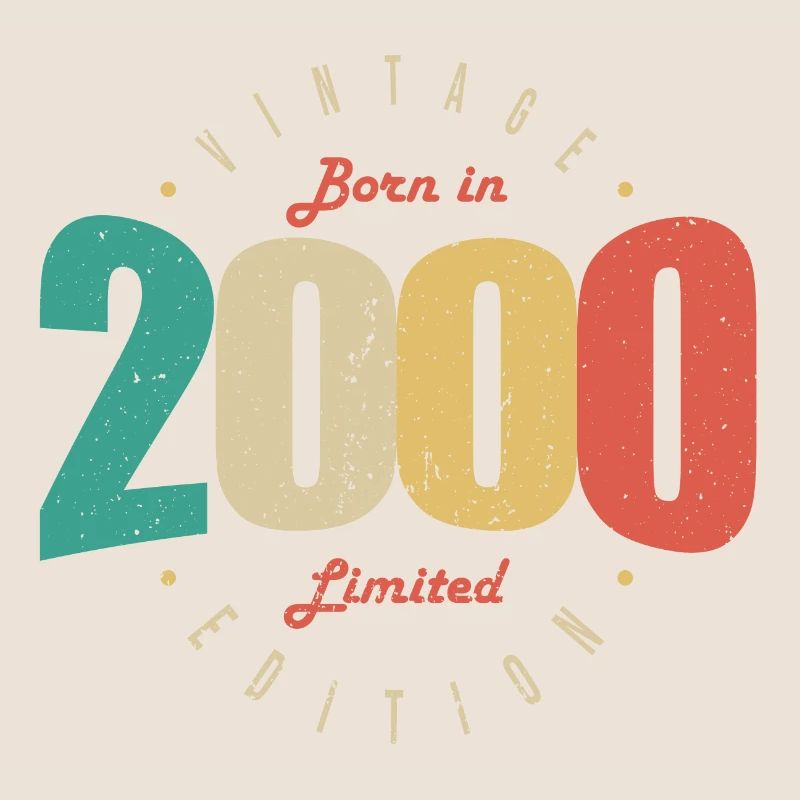 2000 Vintage Anniversaire Rétro Cadeau 2000