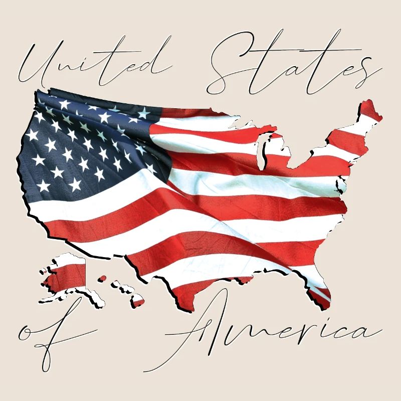United States | Real Flag | Flag Map Script