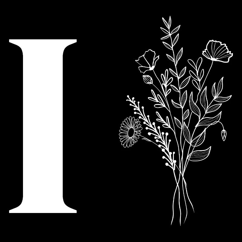 Lette i fleurs minimalistes