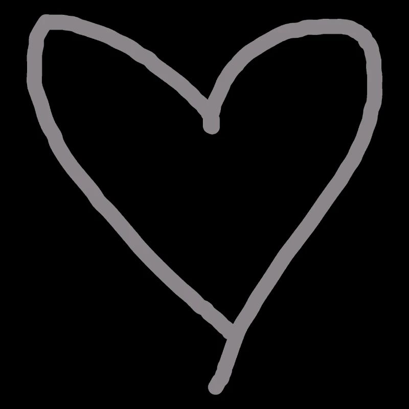 Herz grau Geschenkidee Liebe verliebt