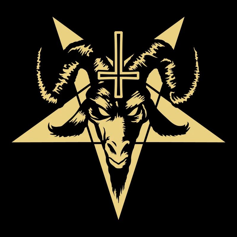 Goat Head with Pentagram (inverted) No.2_1c