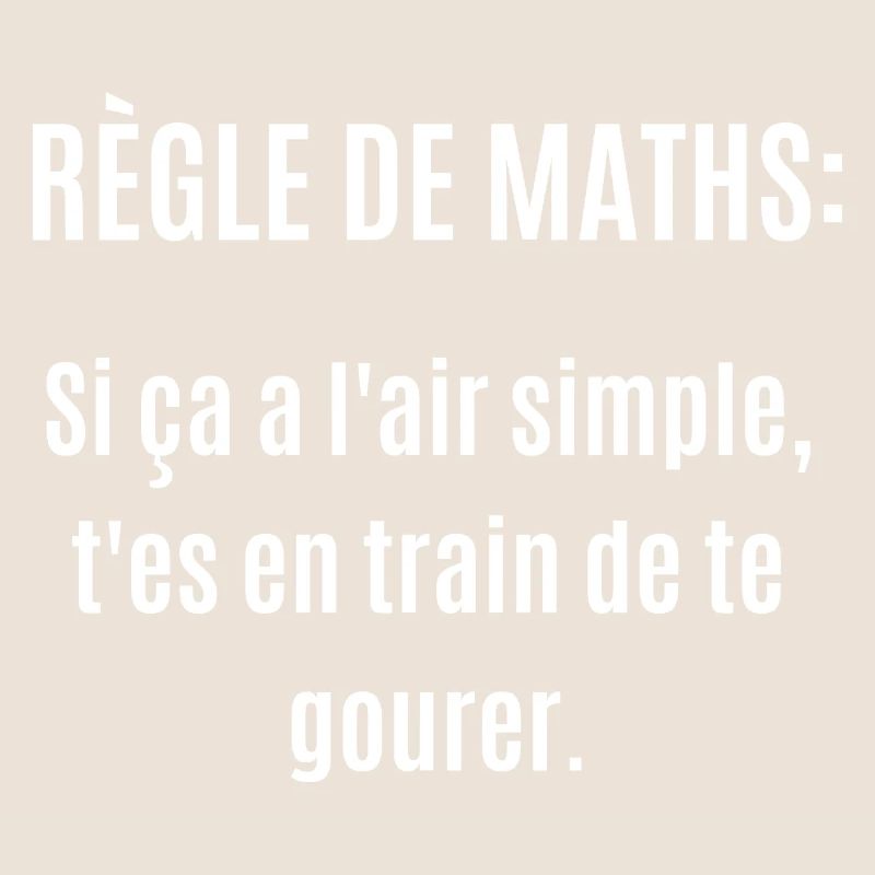 règle de maths