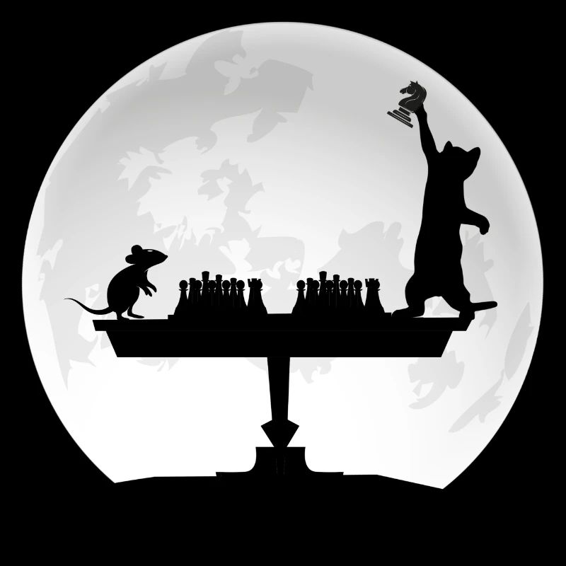 chess chess game in the moonlight checkmate