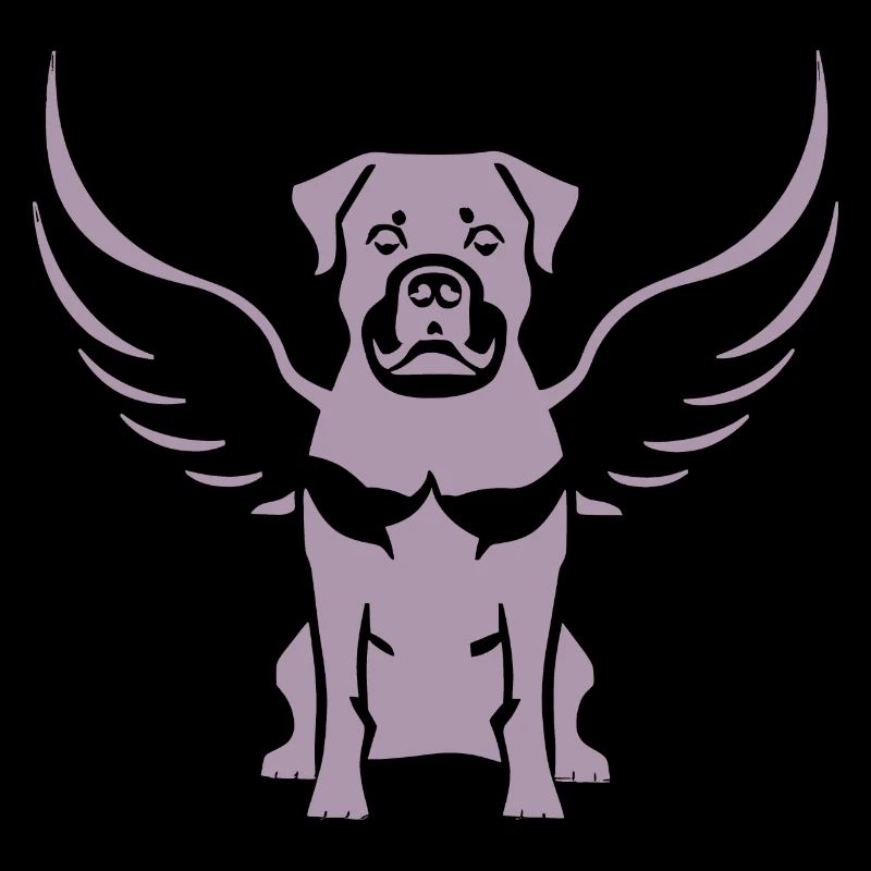Rottweiler Aile d’ange Silhouette