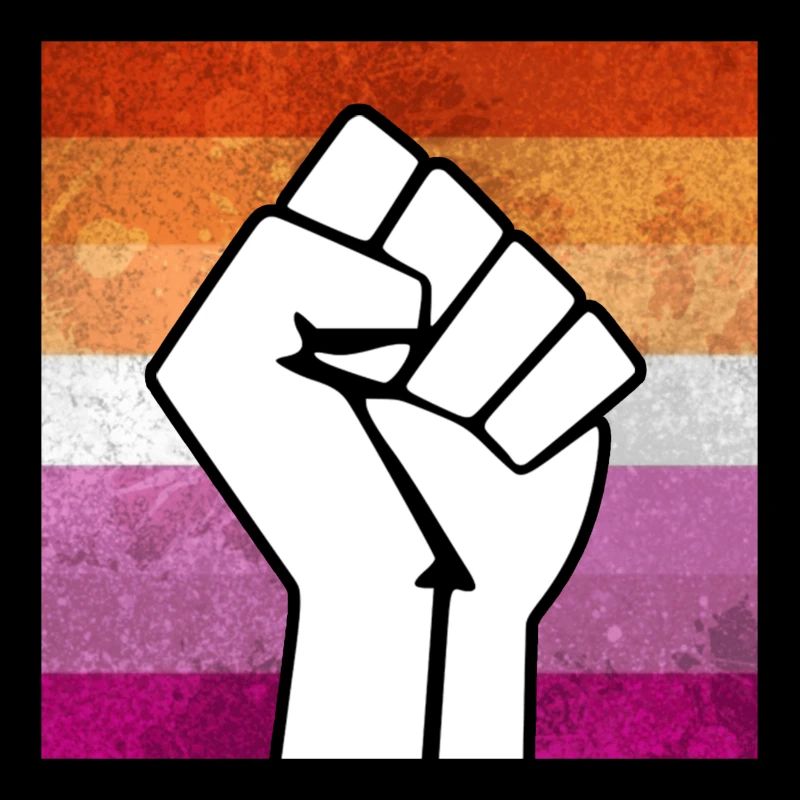 Lesbischer Stolz Faust Aufkleber