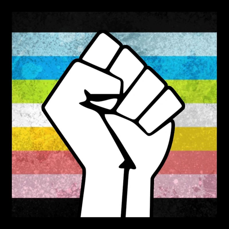 Queer Pride Faust Aufkleber