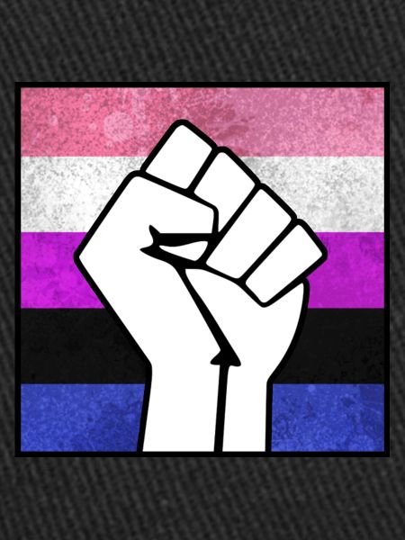 Genderfluid Pride Fist sticker