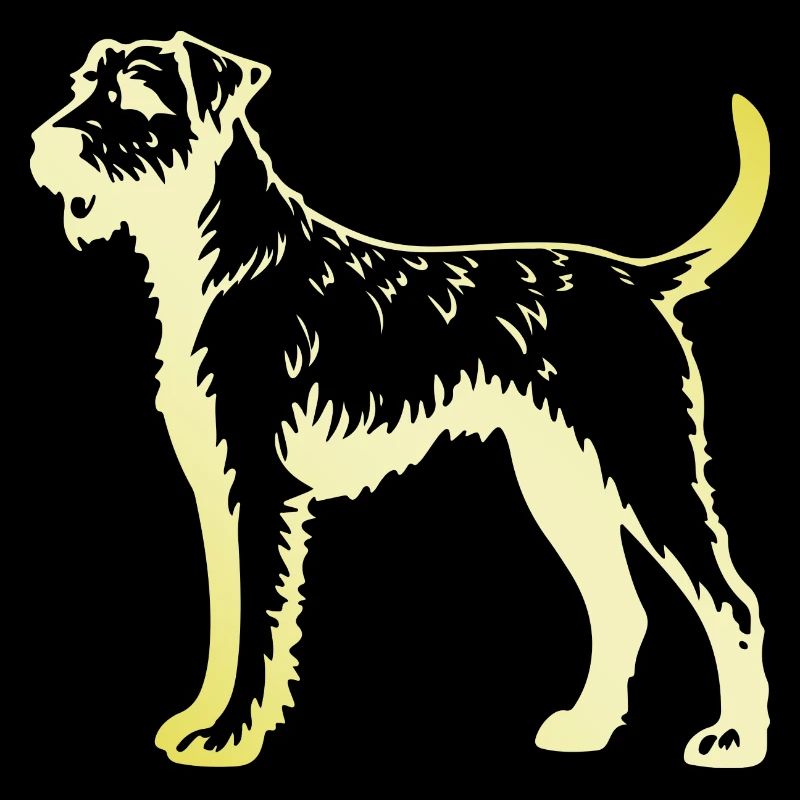 Airedale Terrier Hund Silhouette
