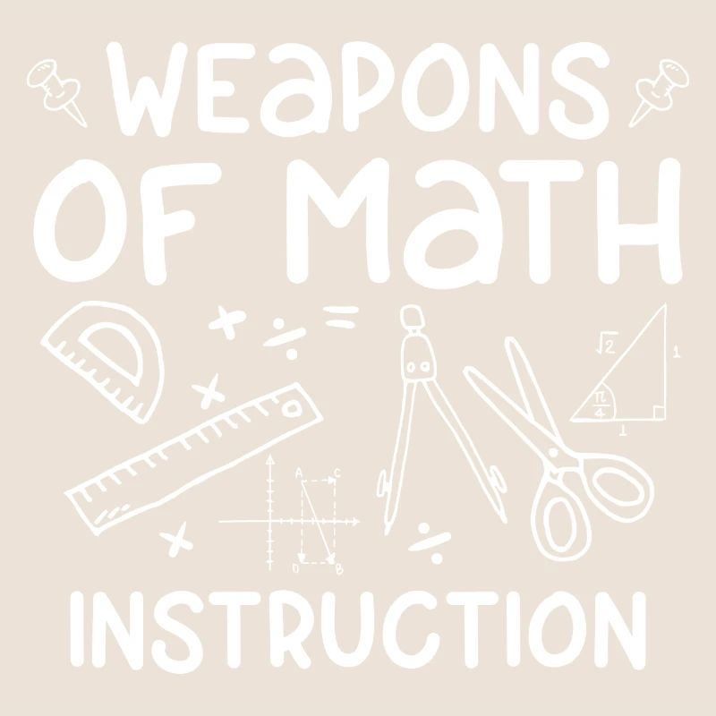 Armes de Math Instruction drôle Math Math Quote Gift