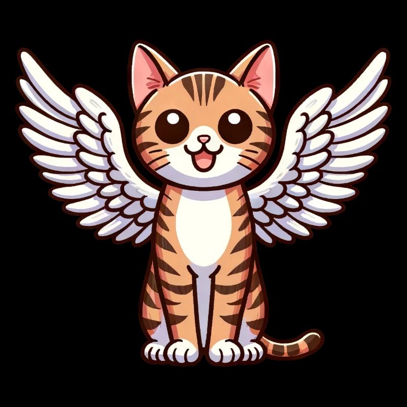 Ange chat du Bengale - Chat gracieux avec des ailes