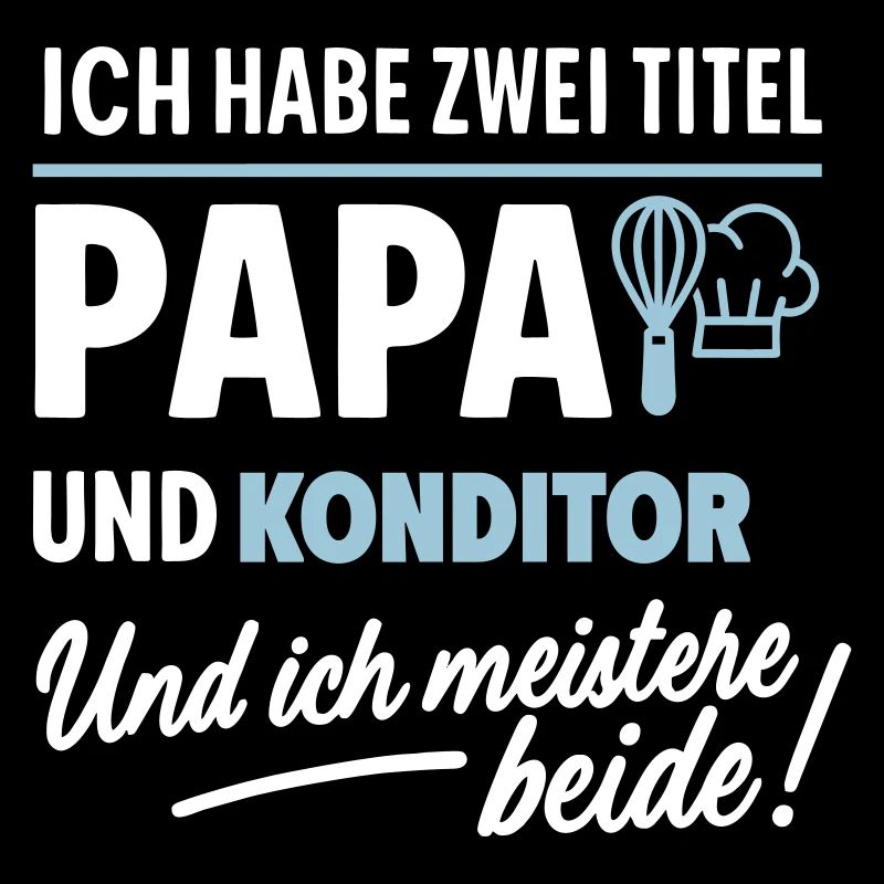 Papa und Konditor Vatertag