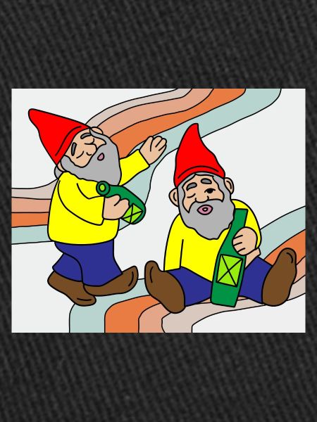 Funny dwarf garden gnome