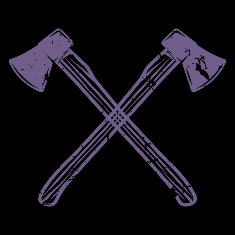 Conception de hache de style grunge - Pour les bûcherons et