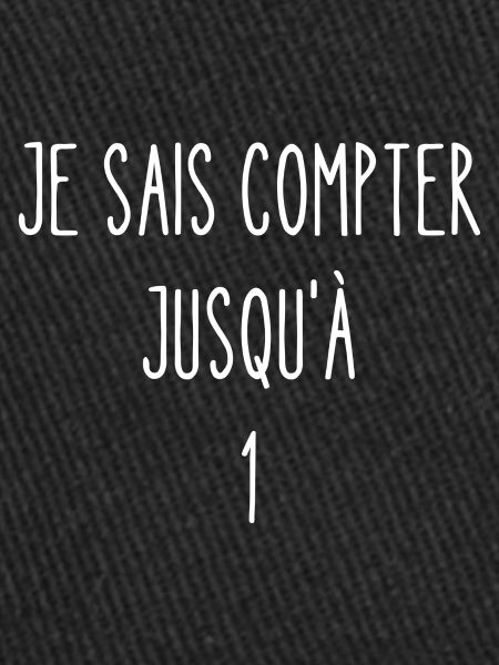 je sais compter jusqu'à 1