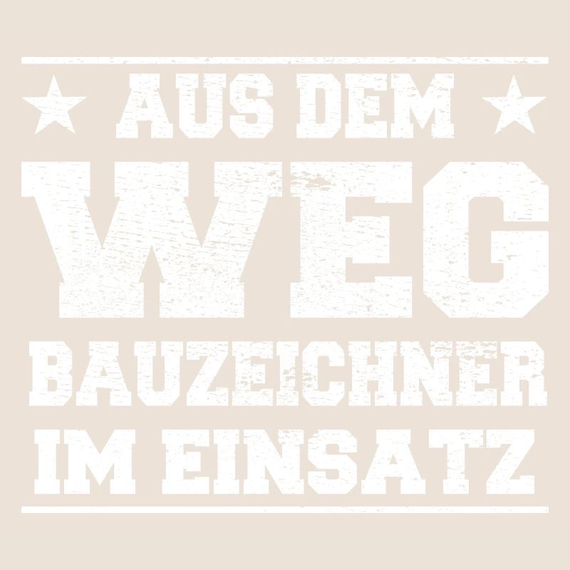 Aus dem Weg Bauzeichner im Einsatz Design