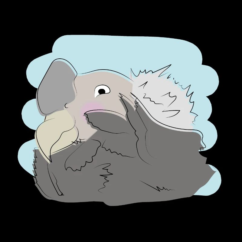 Illustrated design with vulture