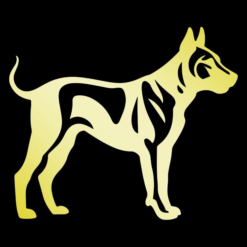 Bull Terrier Hund Silhouette