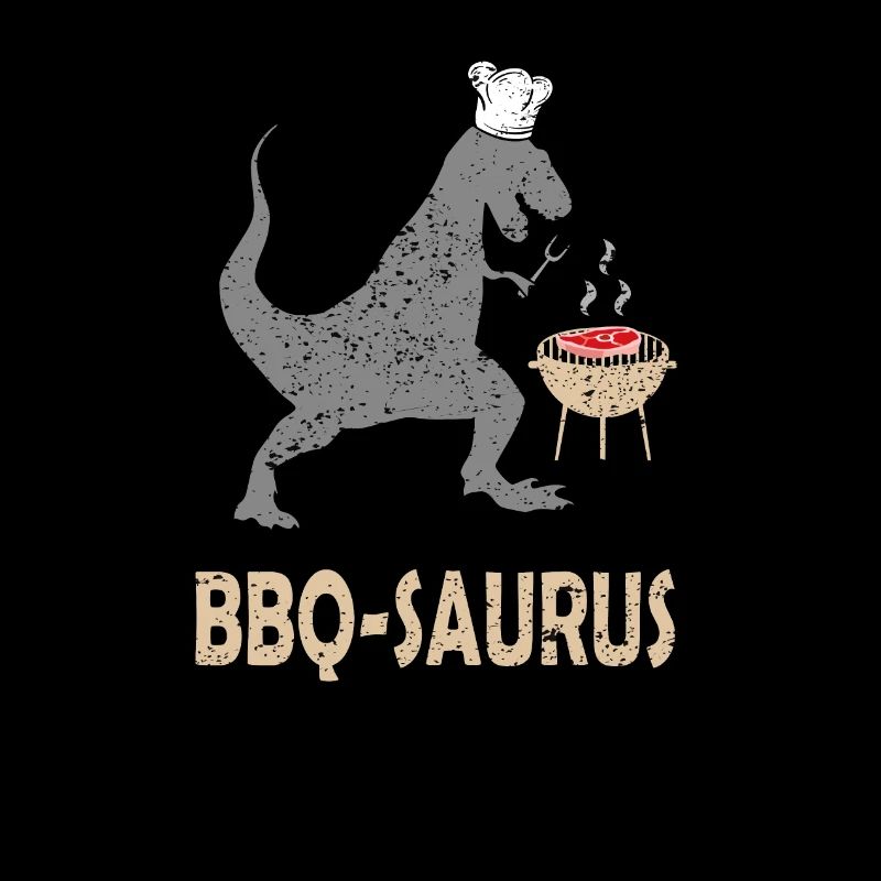BBQ Saurus Summer Grilling Steaks Dinosaurs