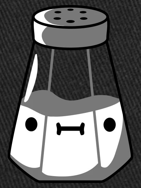 Salière avec visage