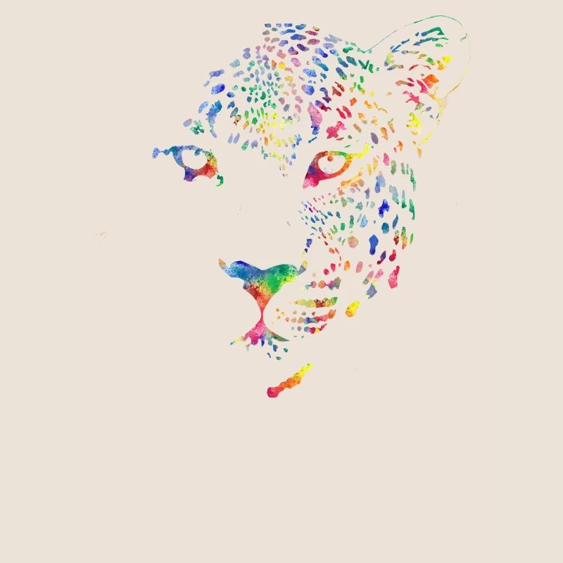 Léopard multicolore