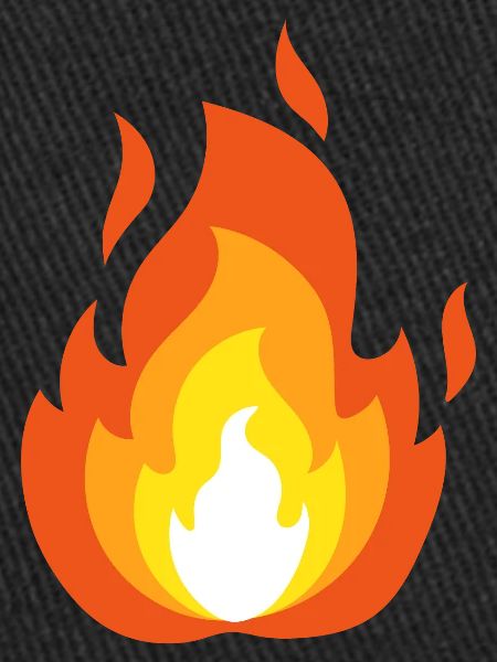 Fiery flame