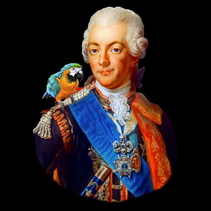 Gustaf III avec perroquet