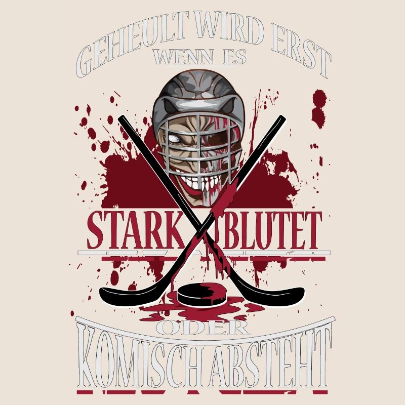 Eishockey geheult wird erst wenn es stark blutet