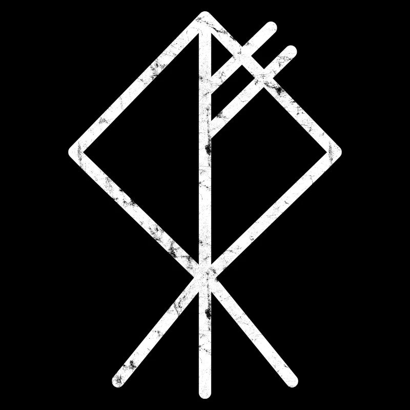 Wolf Wikinger Rune Symbol Glyphe Geschenk Ideen