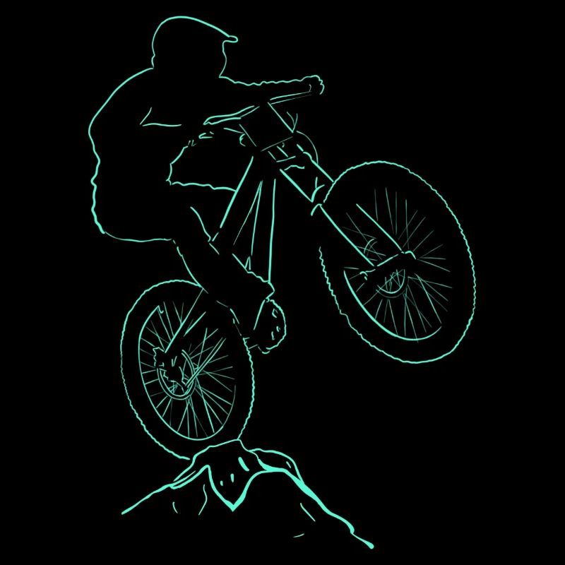 Biker Velo-Abfahrt