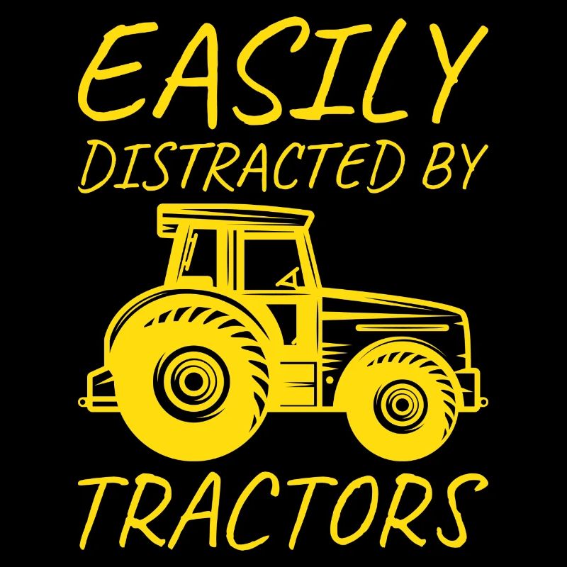 Easily distracted by tractors Farmer Gift