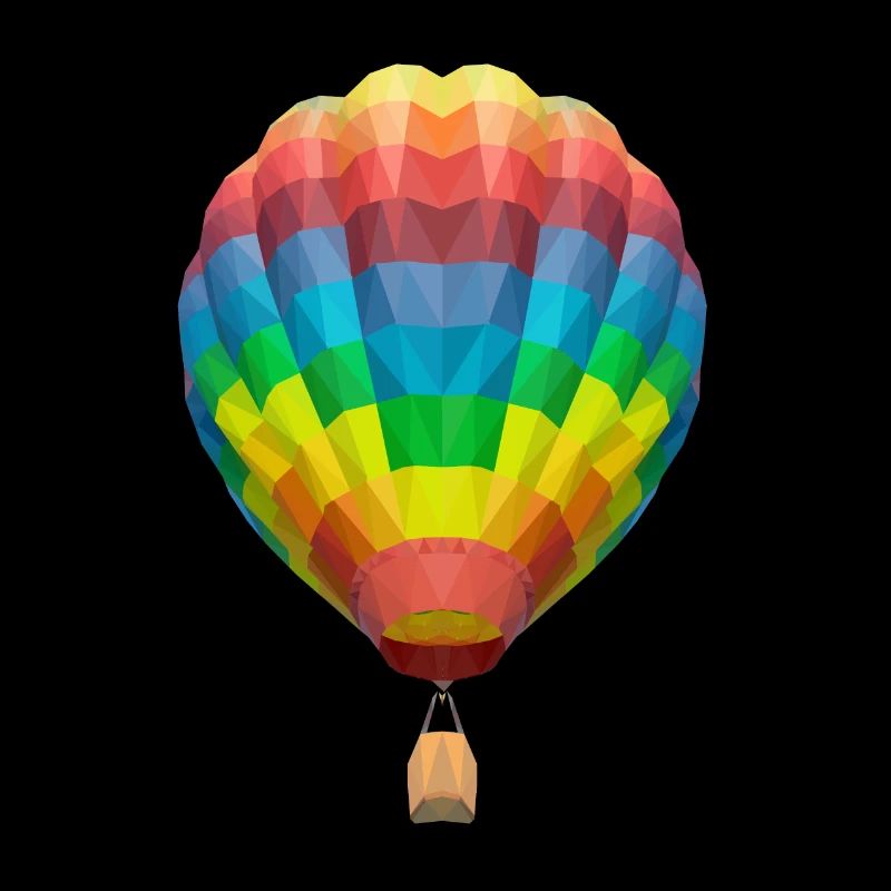 Balloon polygone montgolfière Geometrin Desing