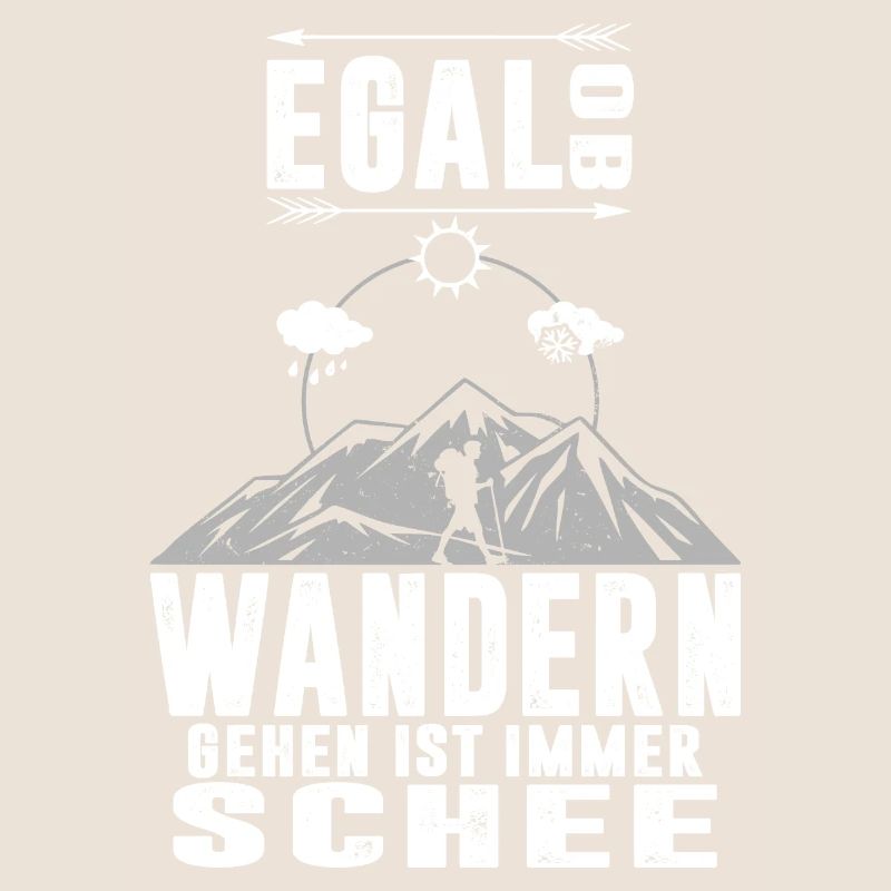 Egal ob Sonne Regen oder Schnee - Wandern
