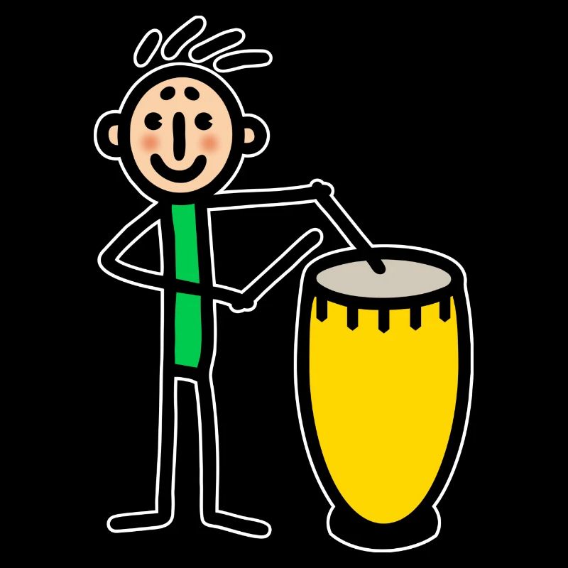 Le batteur Batteur joue Congas Djembe