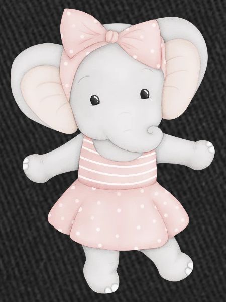 éléphant mignon comme ballerine